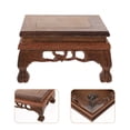 thumbnail image 3 of 1 Pce Base de Rangement pour Pot de Fleurs en Wengé Style Chinois Ornement Artisanal, 3 of 8