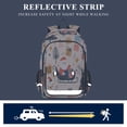 thumbnail image 5 of FORMRS Unisex School Backpack 17" Student Travel Bag with Laptop Compartment, Beige Christmas Santa, 5 of 7