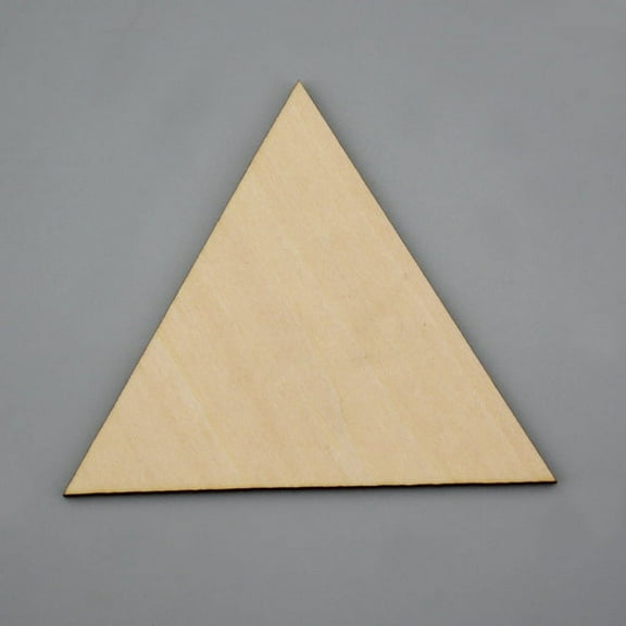MRLESS 40pcs Unfinished Wood Triangles for Crafts, Mosaic Tiles, Craft Supplies for Home, Office, Commercial Decoration Projects