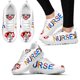 thumbnail image 1 of Zapatillas deportivas con estampado de enfermera de dibujos animados para mujer, zapatos planos transpirables con cordones y cómodas, 1 of 6