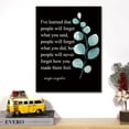 thumbnail image 4 of Inspirational Canvas Wall Art Motivational I''ve Learned That People Will Never Forget How You Made Them Feel Quote Canvas Print Positive Painting Wall Decor Framed Gift 12 x 15 Inches, 4 of 5