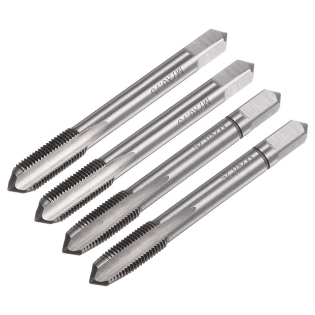 Unique Bargains M7 x 0.75 Alloy Tool Steel Taper/Bottom Screw Thread Taps Metric Hand Tap Set 2 Pair