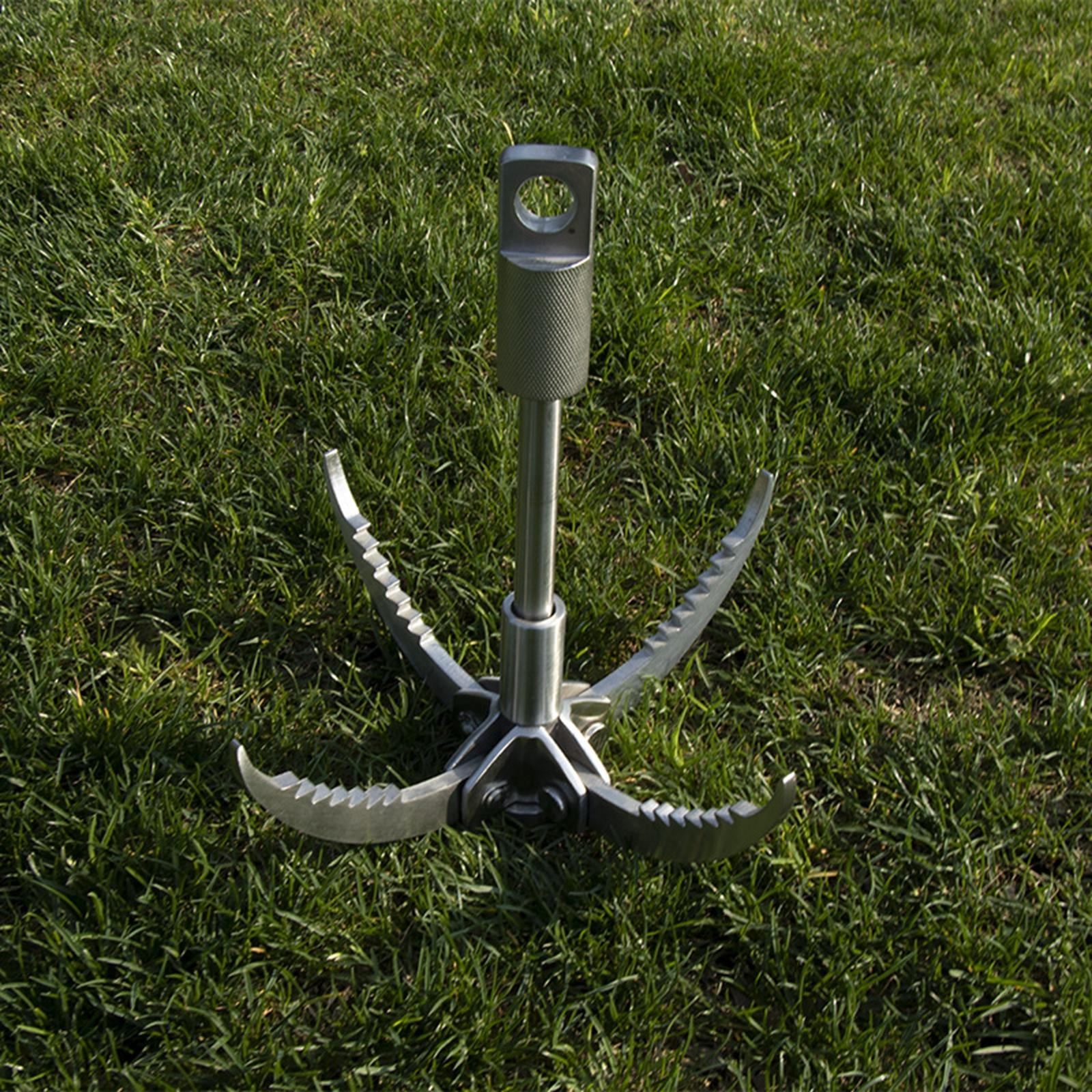 Grappin Escalade Acier Inoxydable – Outil Compact, Détachable, Portable – Rando, Camping, Survie