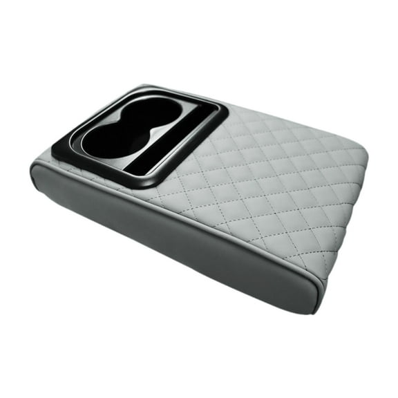 yotijay Car Center Cushion Soft Arm Rest Pad for Truck SUV Most Vehicle Gray