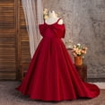 thumbnail image 6 of Bobifish Toddler Girls Banquet Dress Elegant Sleeveless Bow Party Dress With Satin Bodice Kids Wedding Flower Girls Dresss, 6 of 9