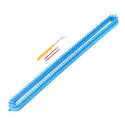 Scarf Weaving Loom Scarf Knitter with Loom Pick Tool Lightweight Handmade Rectangle Knitting Loom Knitting Device for Blanket Sock Beginners 58cm