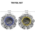 thumbnail image 1 of Hair Processing Cap Set 4pcs Gold Aluminum Foil Heat Retention Caps for Dyeing and Deep Conditioning, 1 of 4