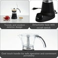thumbnail image 2 of 6 Cup Electric Espresso Maker for Cuban Coffee, Moka and Espresso Drinks - Black, 2 of 8
