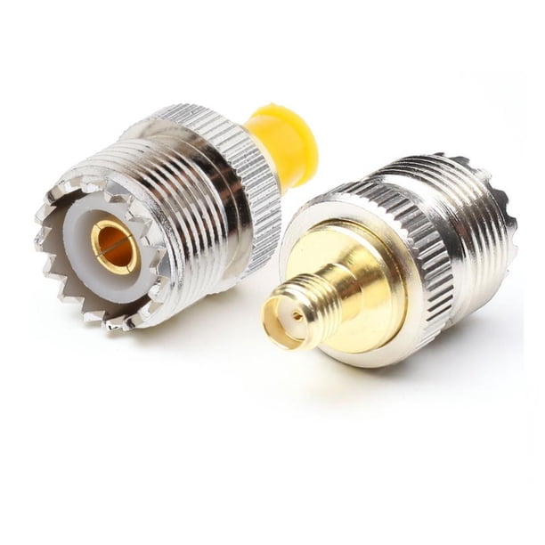 2 pcs de Conectores Compatible con Conector Coaxiales de Serie SMA Hugo Adaptador coaxial RF