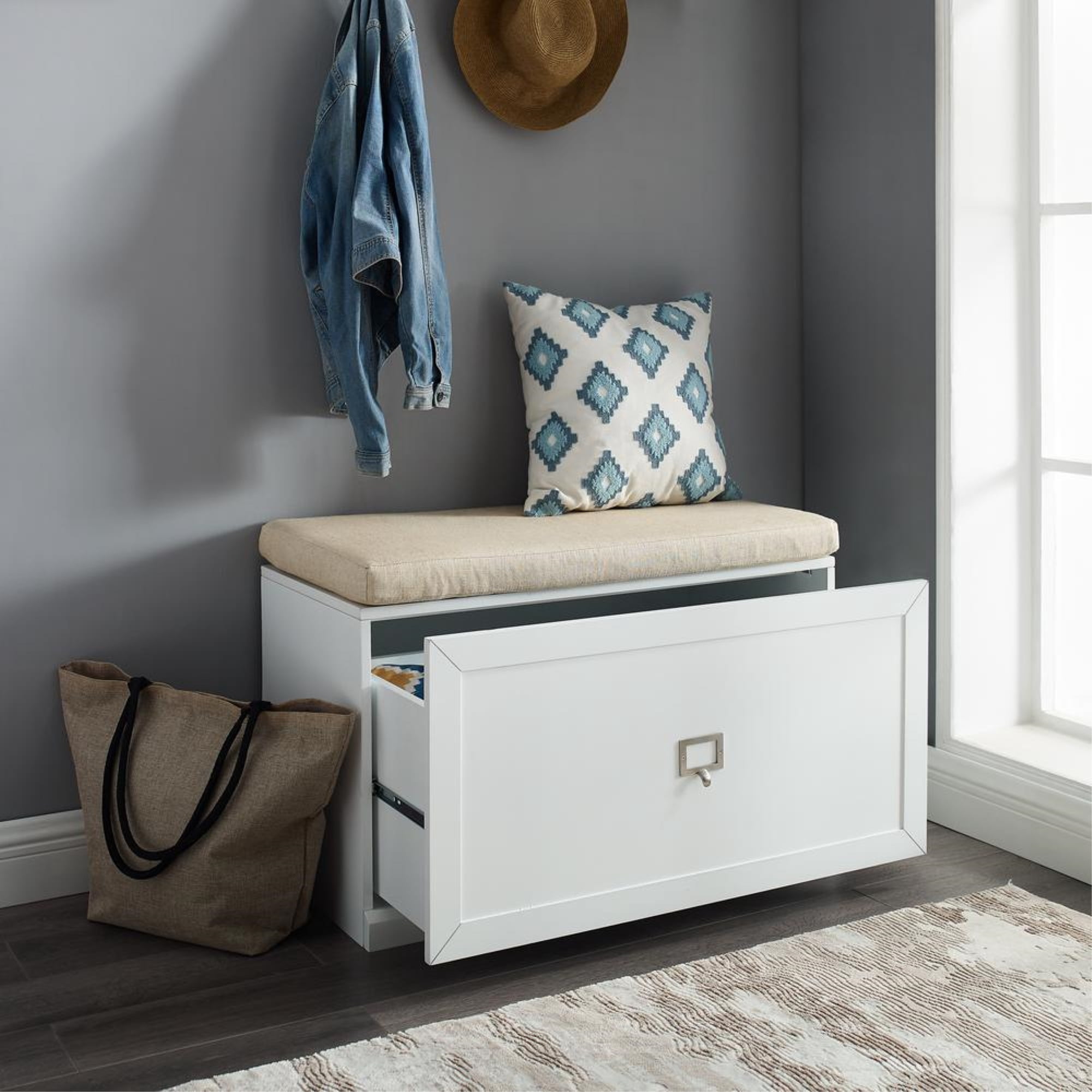 Crosley Furniture Harper Entryway Bench - Thumbnail 2