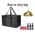 thumbnail image 2 of Extra Large Insulated Food Delivery Bag, Hot & Cold Meal Carrier Bag, Catering/Doordash Pizza Warmer, Grocery Tote, Cooler Bag, 2 of 7