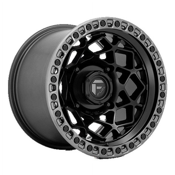 Fuel UTV Aluminum Rim D783 UNIT UTV 15X10in Matte Black with Gunmetal Ring Finish, D7831500A655