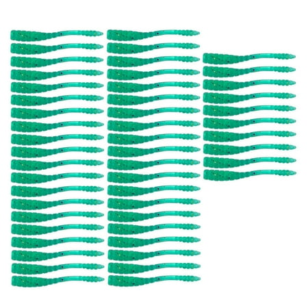 Jkung 50Pcs/Set 4CM/0.4G Soft Worm Lure Realistic Bionic Spiral Maggot Artificial Colorful Worm Bait Freshwater Saltwater Fishing Accessories