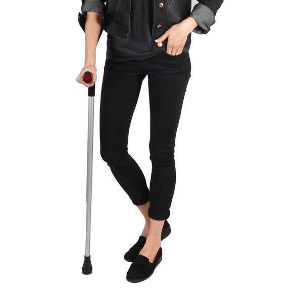 Soles Aluminum Forearm Crutch (SLS806BL) - Black -