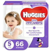 HUGGIES Little Movers Diapers, Size 5, 66 Ct