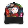 thumbnail image 3 of Yiaed Easter Egg Print Baseball Cap Dad Hat Polo Style Plain Blank Adjustable Size, 3 of 5