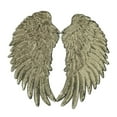 thumbnail image 4 of 2 piez lentejues, apliques de hierro en pegatinas, pequeñas ángel, coser, as bordada decoración dorado Soledad Parches de costura de alas de lentejuelas, 4 of 10