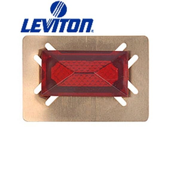 Leviton 406-R .406 x .925" Diameter Pilot Light Jewel for Toggle Switch Hole - Red