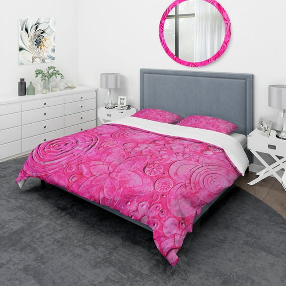 Designart 'Mix Of Summer hawaiin Flowers' Floral Duvet Cover Set