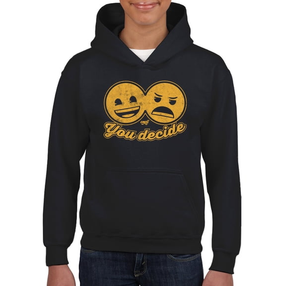 You Decide - Dual Mood Emoji Retro Graphic Youth's Hoodie