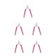 thumbnail image 1 of Seitruly Manicura Nail Cuticle Nipper Tijeras Dead Skin Remover Clippers Tool Mango de silicona Multifuncional Acero inoxidable Rose Type2 NO2, 1 of 6