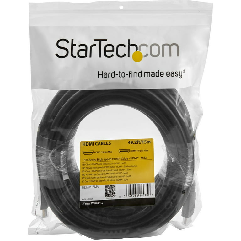 StarTech.com Cable de 15cm Extensor HDMI - Cable HDMI Corto Macho