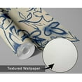 thumbnail image 6 of S4Sassy Peel and Stick Wall Covering, Watercolor Floral Print Removable Vinyl Wallwrap - Modern Wall Mural, Blue Instant Walls Makeover Wallpaper for Bedroom, Bathroom, Laundry Room - 25"x60" inch, 6 of 9