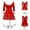 Red, variant on Womens Christmas Long Sleeve V Collar Asymmetrical Party Dress Evening Dresses for Women Casual Work Dress for Women Periwinkle Chiffon Jacket Casual Dresses with Sleeves Maxi Long White L