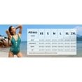 thumbnail image 3 of Attraco Women One Piece Swimsuit V Neck Sexy hollow Backless Monokini, 3 of 8