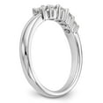 thumbnail image 6 of 14K White Gold Ring Band Wedding Diamond Round 5-Stone , Size 5, 6 of 7