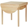 thumbnail image 1 of Mesa de cocina HOMCOM 55 de madera maciza con hoja abatible para 6 personas, 1 of 9