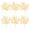 Beige, variant on 6 pcs Lifelike Artificial Colored Leaf Bouquets, Simulation Foliage Potted Decor, Fresh Natural Style, Versatile Ornament for Indoor Desktop, Shelf & Home Casual Scene Embellishment