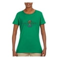 thumbnail image 1 of Wild Bobby, Ford Cobra Powered Honeycomb Grill, Cars and Trucks, Women Graphic Tee, Kelly, Large, 1 of 4