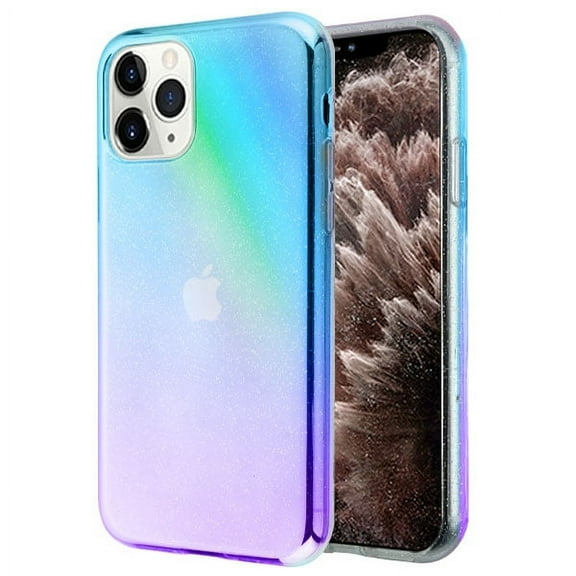 Apple iPhone 11 PRO MAX Phone Case Hologram Transparent Laser Beam Sparkle Reflective Psychedelic Rainbow Slim Soft TPU Hybrid Cover Glow Shiny Iridescent Holographic Case for Apple iPhone 11 Pro Max