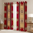 thumbnail image 2 of Castle Fairy Bohemian Aztec Curtains Pack of 2 (42x84 Each),Exotic Style Curtains Blackout, 2 of 6