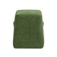 thumbnail image 2 of Jennifer Taylor Home Clyde 14" Tapered Square Upholstered Ottoman, Moss Green Fleeced Teddy, 2 of 7