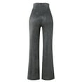 thumbnail image 5 of Bramtres Baggy Pants High Waisted Pants for Women Women Glitter Sequin Pant High Waisted Bell Bottom Flared Pant Stretchy Casual Home Pant Fashion Pant Lounge Pants Women Jeans for Women Trendy Grey L, 5 of 9