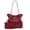 Burgundy, variant on Wrangler Tote Bag for Women 2PCS Purses and Handbags Drawstring Shoulder Bag with Chain Straps, Black