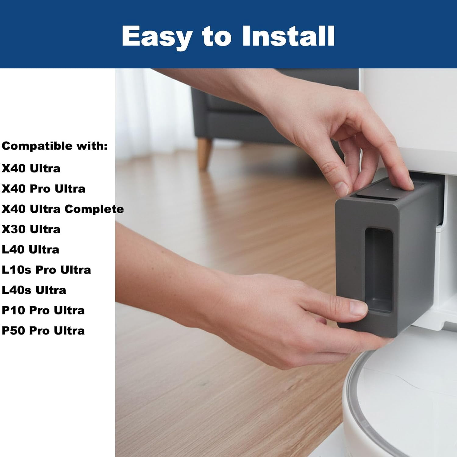 Cleaning Solution Tank Module for Dreame L40 Ultra X40 Series X30 Ultra L10s Pro Ultra Mova P10 Pro Ultra E40 P50 Pro Ultra Robot Vacuum