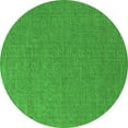 thumbnail image 1 of Ahgly Company Indoor Round Solid Green Modern Area Rugs, 4' Round, 1 of 4