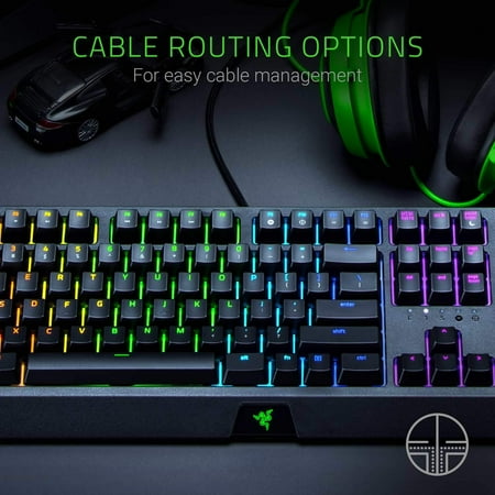 Razer - BlackWidow Wired Gaming Mechanical Green Switch Keyboard with RGB Chroma Backlighting - Black