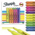 thumbnail image 1 of Resaltadores Sharpie Tank con punta biselada, 12 colores surtidos, 1 of 7