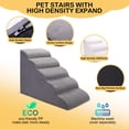 thumbnail image 3 of Escalera para perros CiWiVOKi de 5 peldaños, rampa de espuma antideslizante de 61 cm de alto, 3 of 8