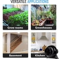 thumbnail image 7 of iPower 4 Inch 195 CFM Inline Duct Ventilation Fan Air Circulation Vent Blower for Hydroponics Grow Tent, Greenhouses, Attic, Black, 1 Pack, 7 of 7