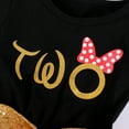 thumbnail image 4 of IBTOM CASTLE Baby Girls 1st 2nd Birthday Clothes Mouse Polka Dots One Sequin Tutu Princess Dress Cake Smash 2 Years Black + Red - Polka Dots, 4 of 7