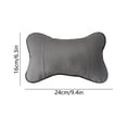 thumbnail image 3 of DAMAI Car Headrest Pillow, Soft Breathable Auto Car Seat Neck Rest Pad with Dog Bone Shape & Leather Design, Comfortable Head Neck Support Cushion for Traveling Car Home Office Chair, 3 of 6