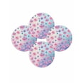 thumbnail image 7 of 15 Inch Round Placemats Set of 4, Spring Floral Non Slip Heat Insulation PP Table Mats, Purple Pink Blue Flower Botanical Ombre Washable Place Mats for Kitchen Dining Party Table Decor, 7 of 7