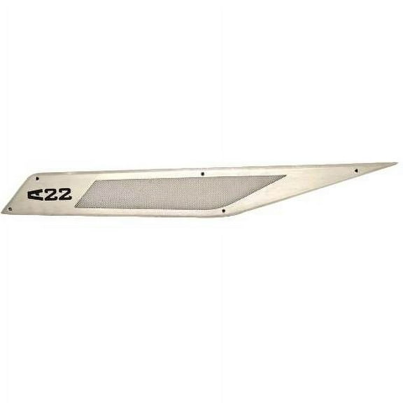 Axis Boat Stern Vent Grille 3328084 | A22 Brushed Aluminum (STBD)