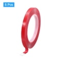 thumbnail image 3 of Uxcell Heat Resistant Tape, 32.8ft x 0.24 Inch Double Sided Adhesive Tape 0.5mm Thick Red for Electrical Repair 5Pcs, 3 of 5