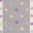 thumbnail image 6 of SAFAVIEH Kids Fredrick Polka Dots Wool Runner Rug, Grey/Multi, 2'6" x 8', 6 of 7